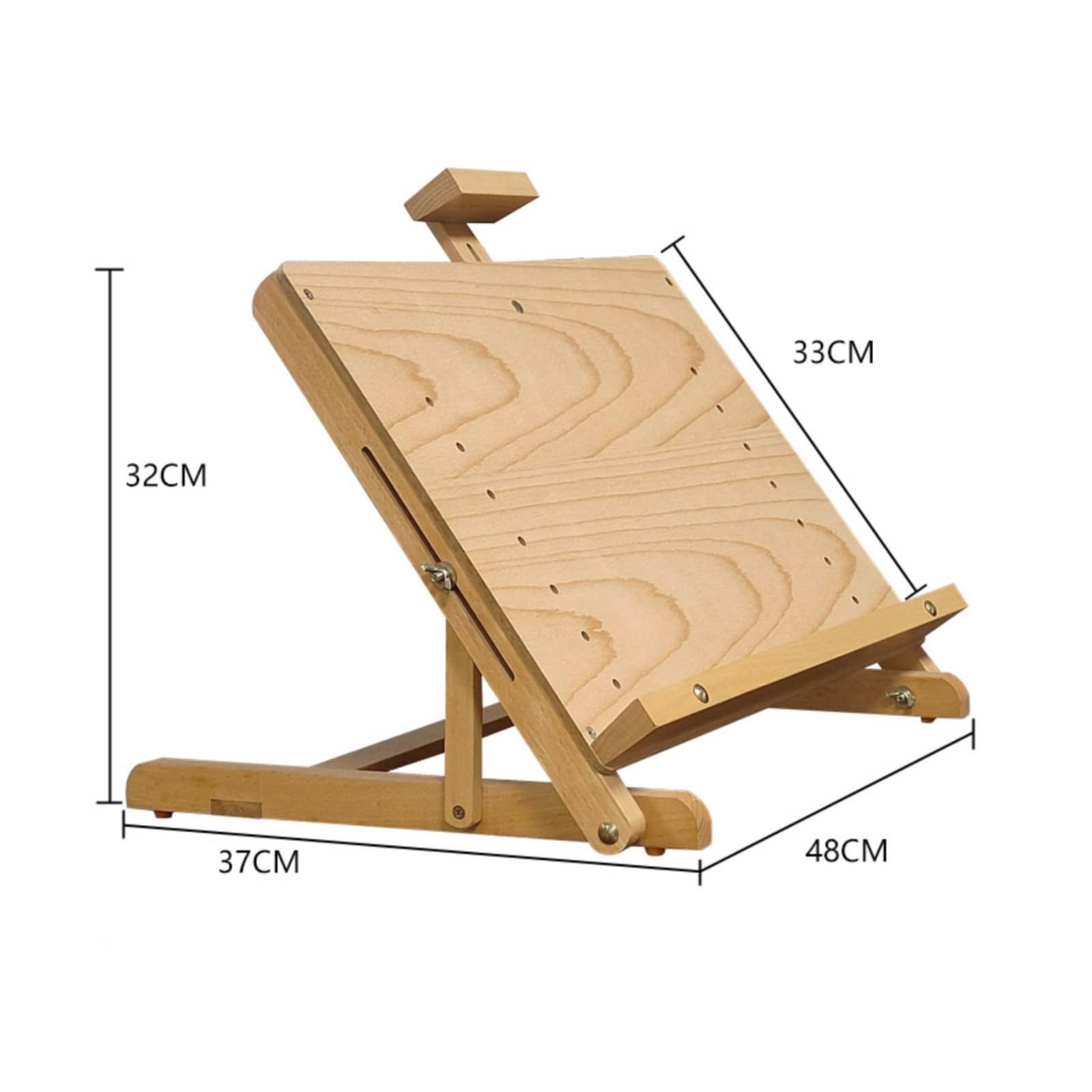 Gralara Caballete para Mesa Plegable Portátil Caballete con Soporte Ajustable Compacto para Artistas, Dibujantes, Taller