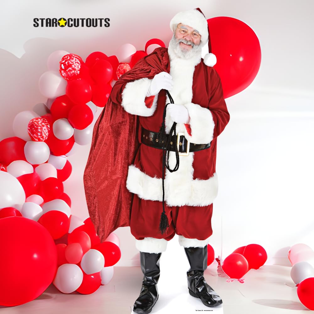 Star Cutouts - Stsc14 - Figurine Géante - Père Noel avec Sac De Jouets - 180 Cm