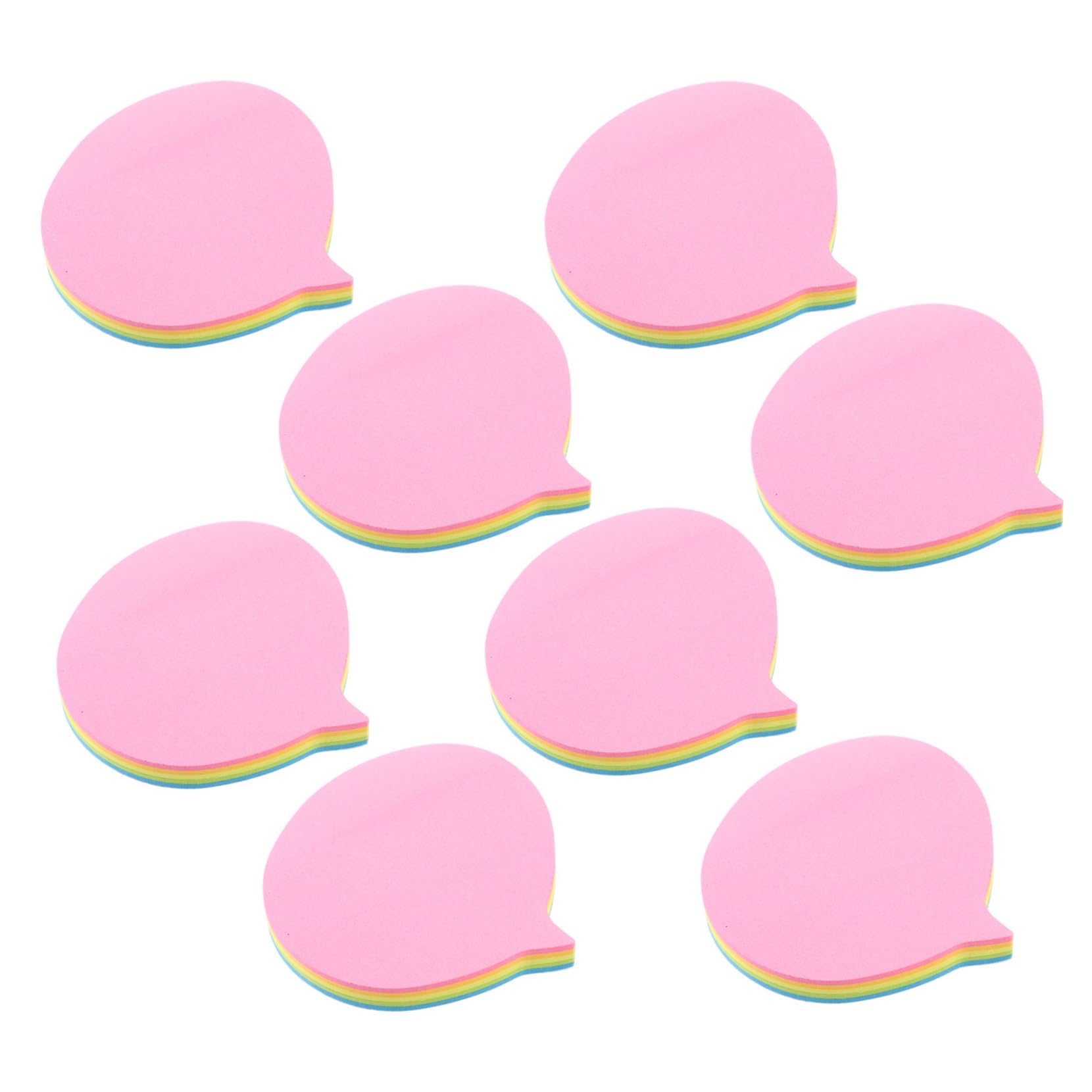 EXCEART 5 Pièces 10 Sticky Couleur 400pcs pastel cartes vierges marqueur etiquettes autocollantes étiquettes autocollantes autocollants de mémo d'album Fournitures de bureau Papier