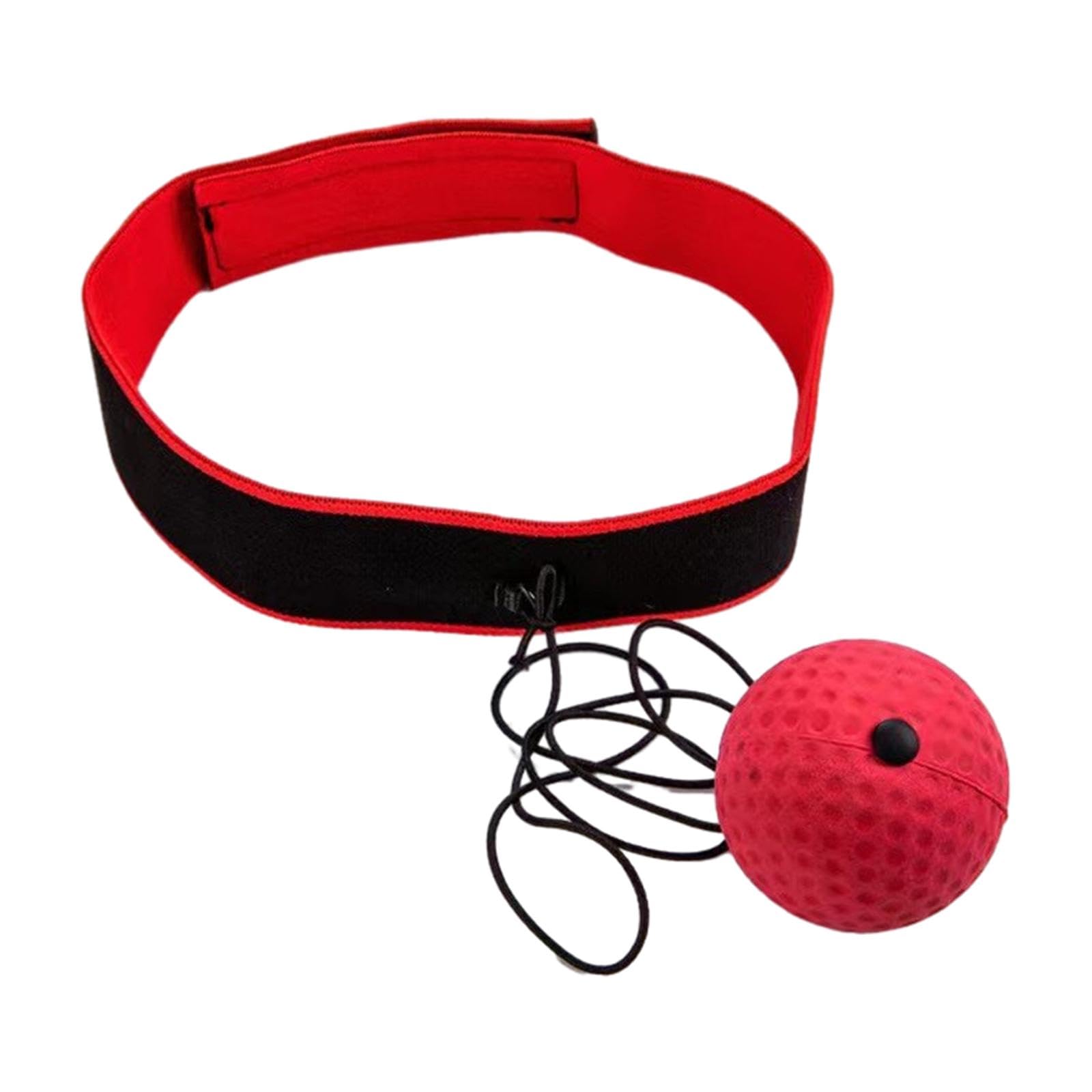 atorse™ boxing reflex ball headband for kids adults home gym mma adjustable headband red black