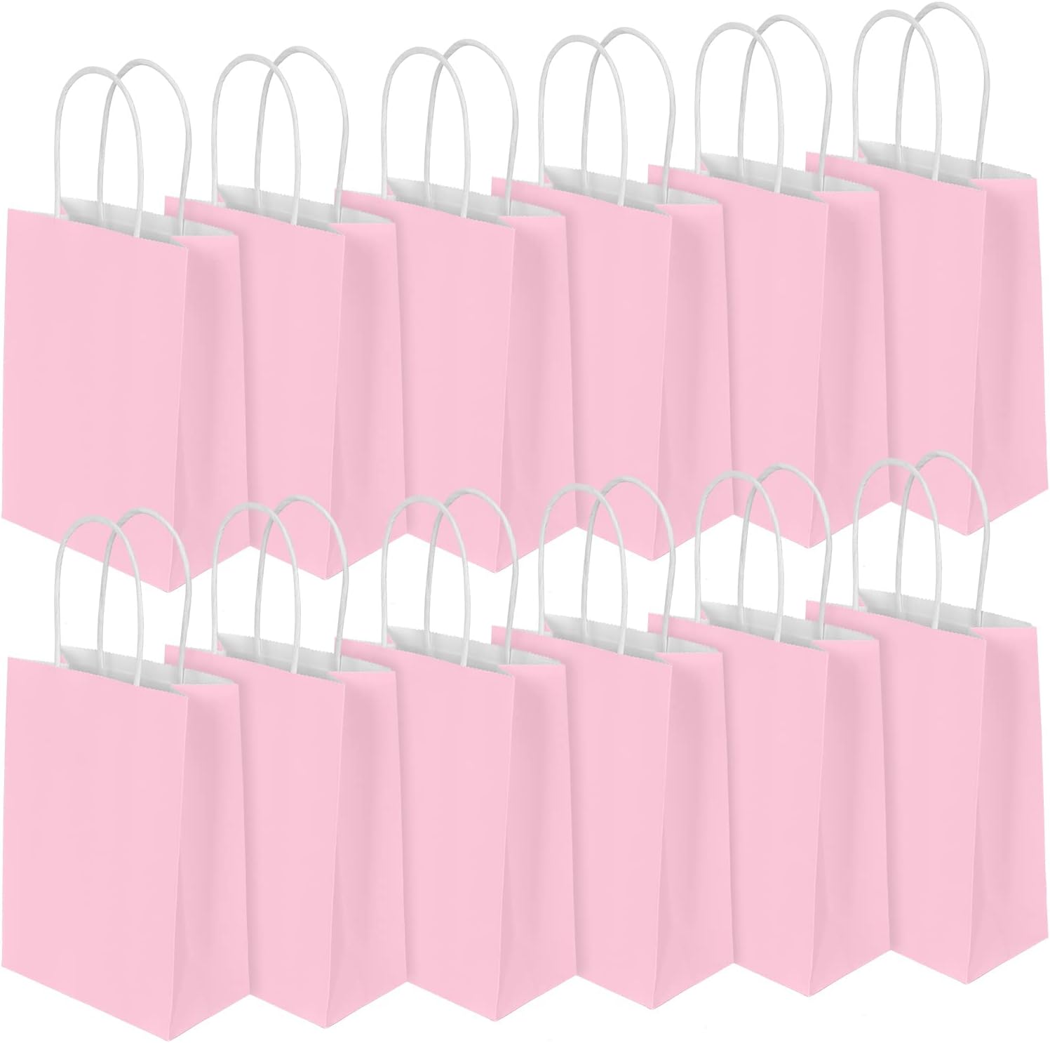 MustBeBonkers Pastel Mix Paper Gift Bags With BB Twisted Handles & Tissue Paper | Party Loot Bags