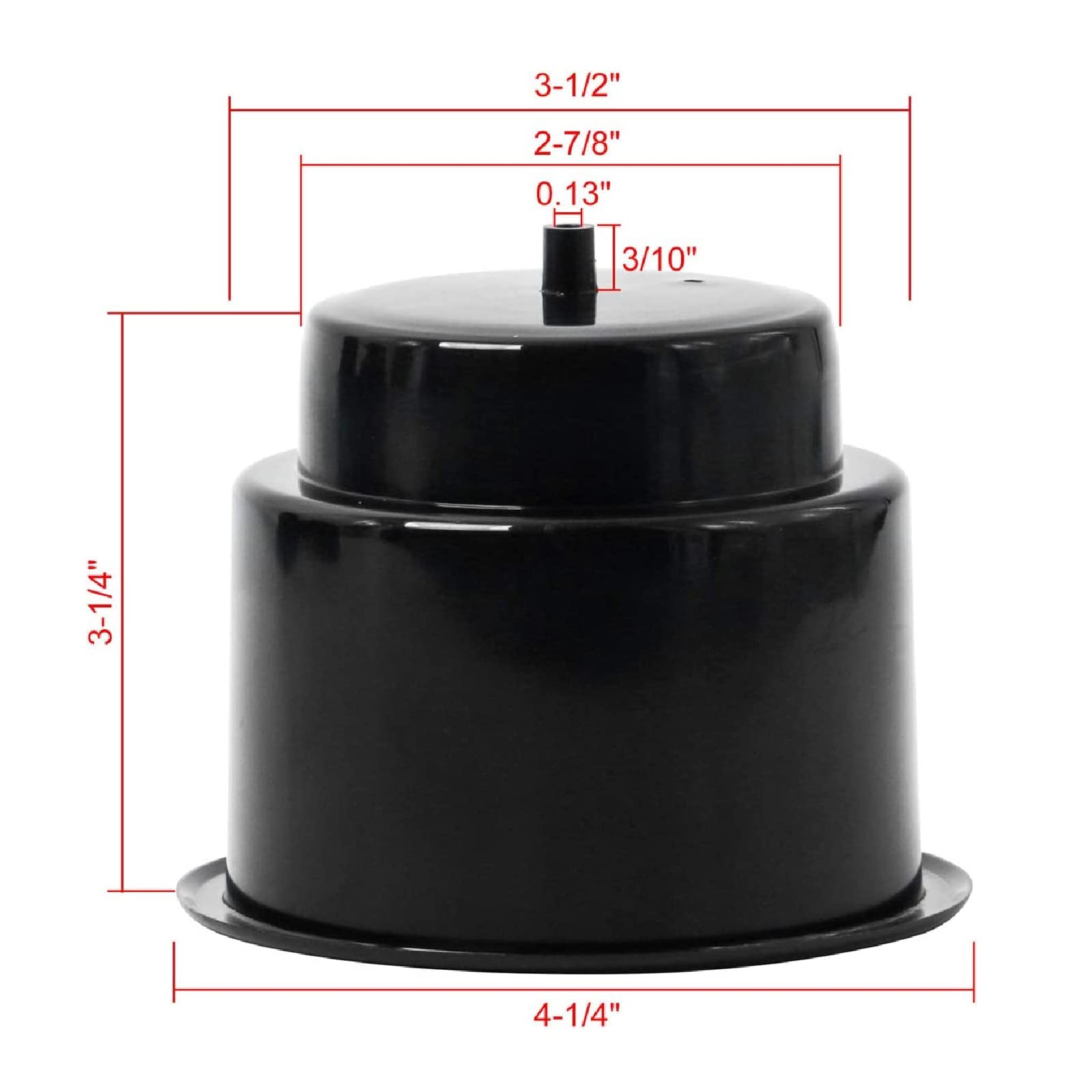NovelBee Lot de 12 porte-gobelets encastrés en plastique noir avec bonde pour bateau, camion, voiture, camping-car