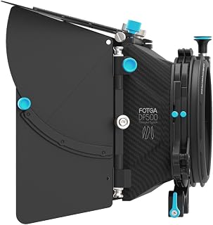 FocusFoto FOTGA DP500 Mark III Professional Metal DSLR Swing-away Matte Box Sunshade with Filter Trays for 15mm Rail Rod Rig System 5D2 5D3 A9 A7 A7R A7S II D850 GH4 GH5 BMPCC BMCC Cine Video Camera