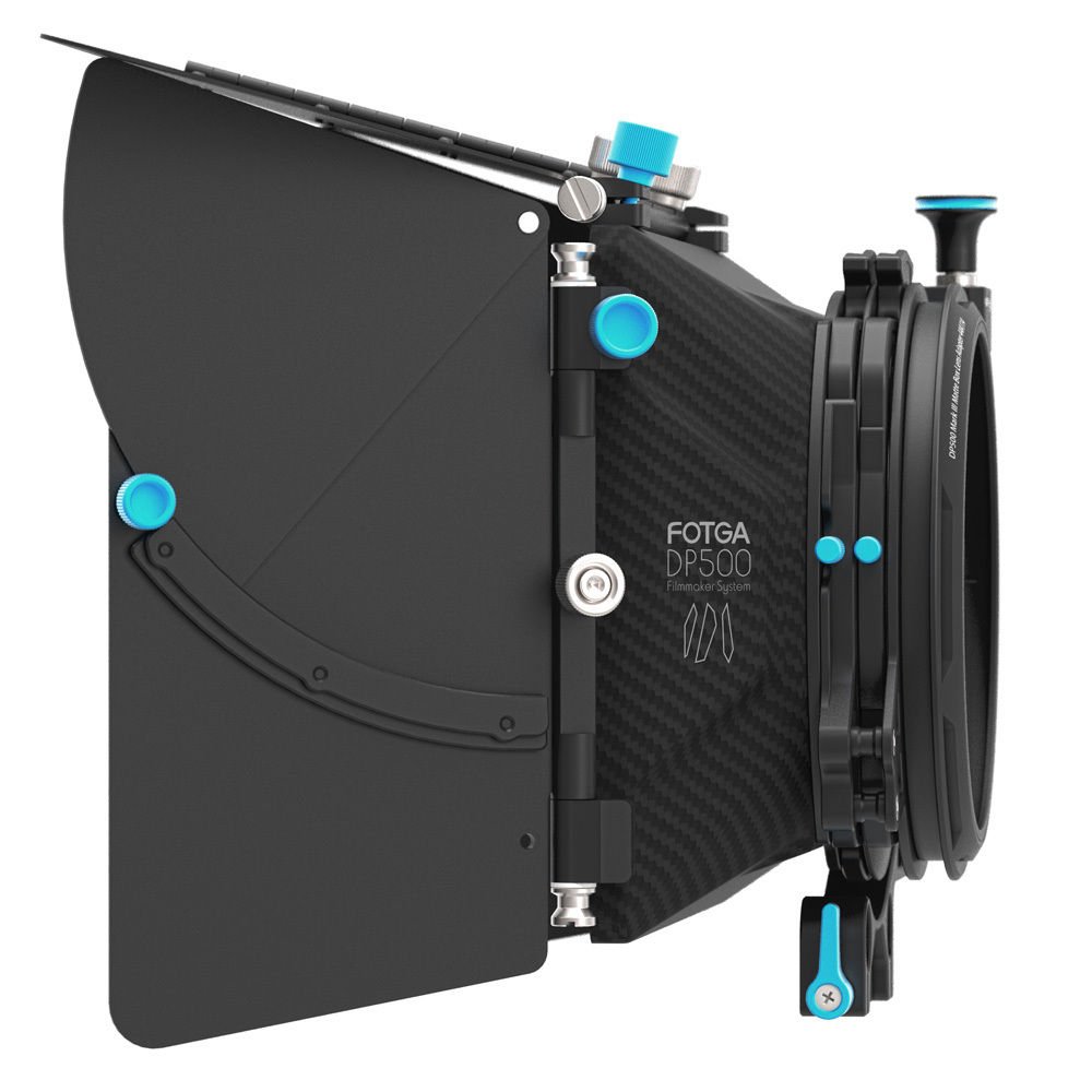 FocusFoto FOTGA DP500 Mark III Professional Metal DSLR Swing-away Matte Box Sunshade with Filter Trays for 15mm Rail Rod Rig System 5D2 5D3 A9 A7 A7R A7S II D850 GH4 GH5 BMPCC BMCC Cine Video Camera