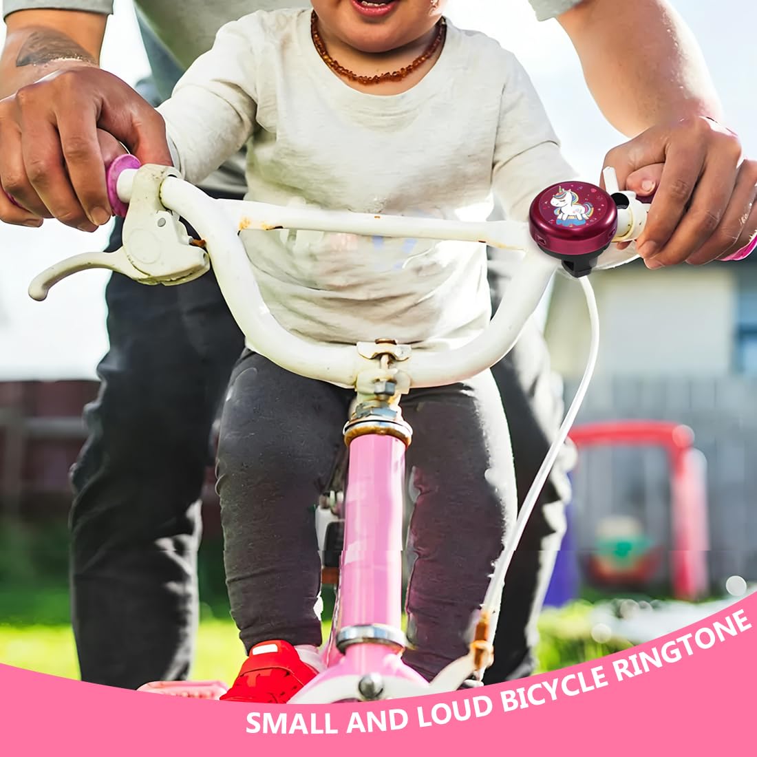 Sonnette Velo Enfant Fille Licorne pour Vélo Scooter Tricycle - Cadeau d'anniversaire
