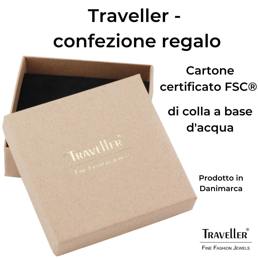 Traveller® Gioielli Orecchini A Clip – placcato oro 22 KT o rodiato – Piccolo halbcreolen