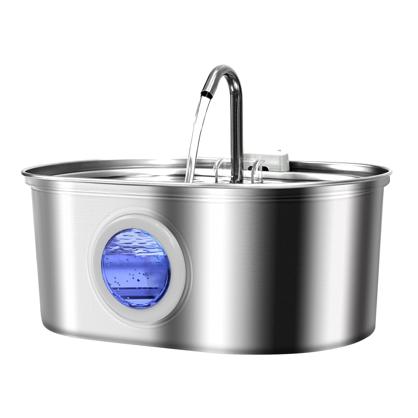 Cat Water Fountain Stainless Steel 3.2L/108oz Capacity, Automatic Pet Water Dispenser with Quiet Pump, Dishwasher Safe Design for Cats, Dogs (Cat Water Fountain)