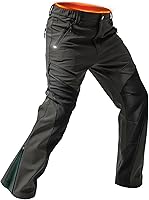 Moosehill Men's Waterproof Fleece-Lined Snow Ski Pants - Boot Zips, Secure Pockets, Durable Softshell for Winter Skiing & Hiking