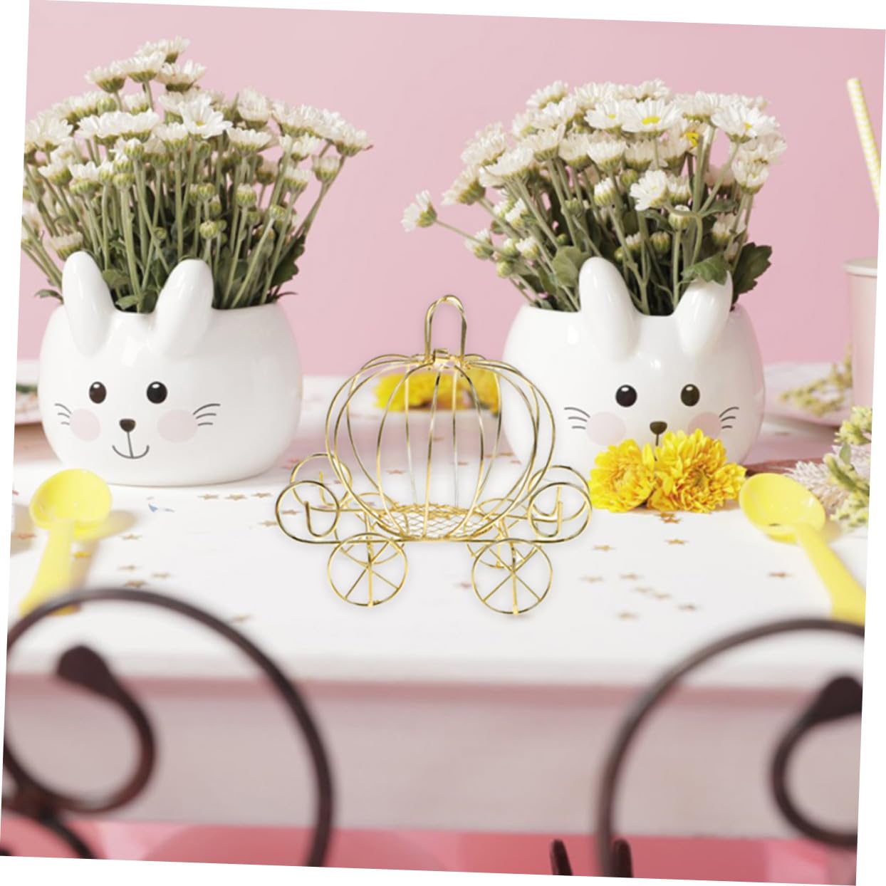 COLLBATH 7 Stück Teiliges Metall-kürbis-kutschen-süßigkeitenbox- Stabile Kleine Candy Box im Romantischen Vintage-design als Hochzeitsdeko Party-mitgebsel und Tischmittelstück