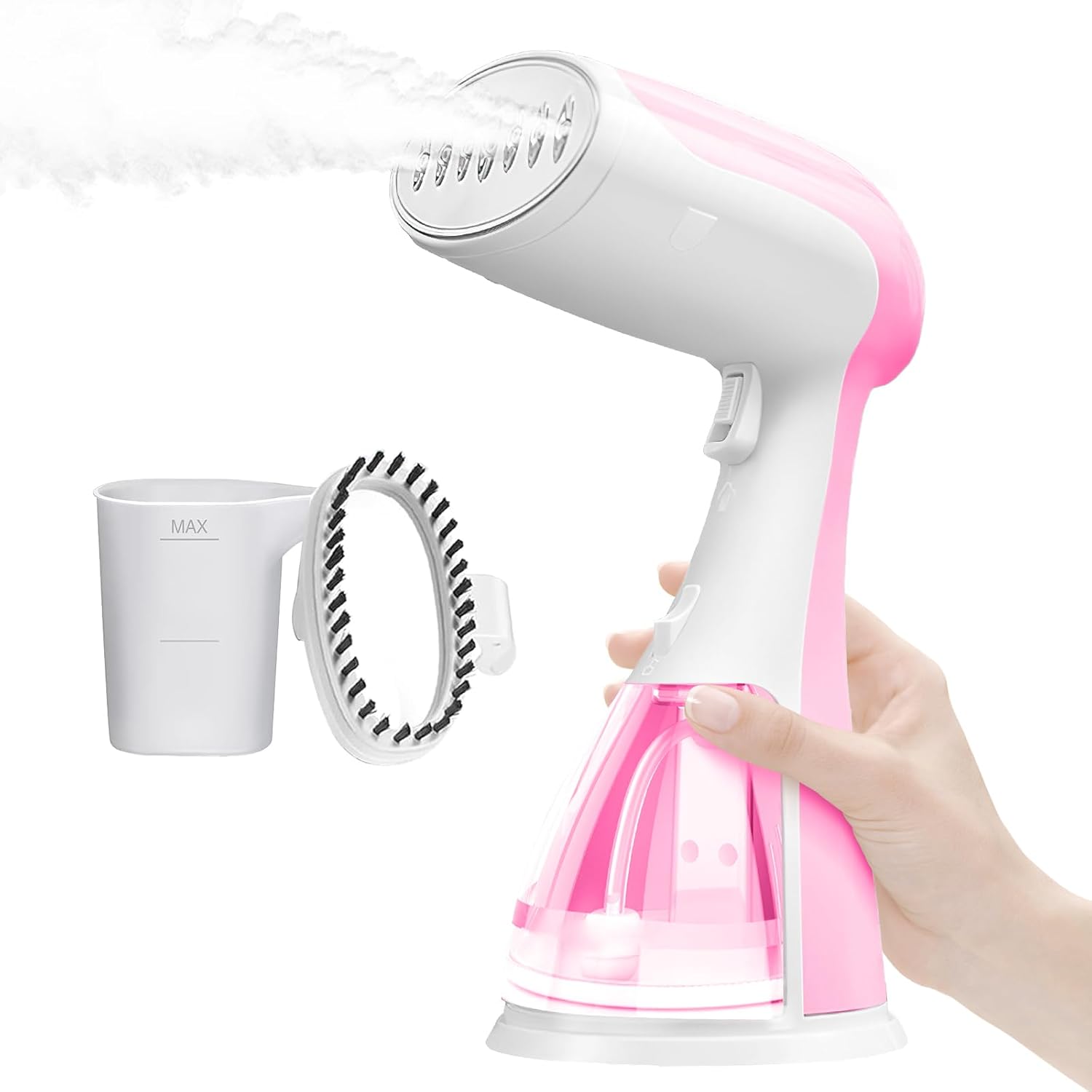 Handheld Travel Steamer for Clothes – 1350W Portable Clothes Steamer Hand Held, 15-Second Heat Up, Remove Wrinkles with Heat-Resistant Steam, Make Clothes Soft & Smooth Handheld Travel Steamer for Clothes – 1350W Portable Clothes Steamer Hand Held, 15-Second Heat Up, Remove Wrinkles with Heat-Resistant Steam, Make Clothes Soft & Smooth