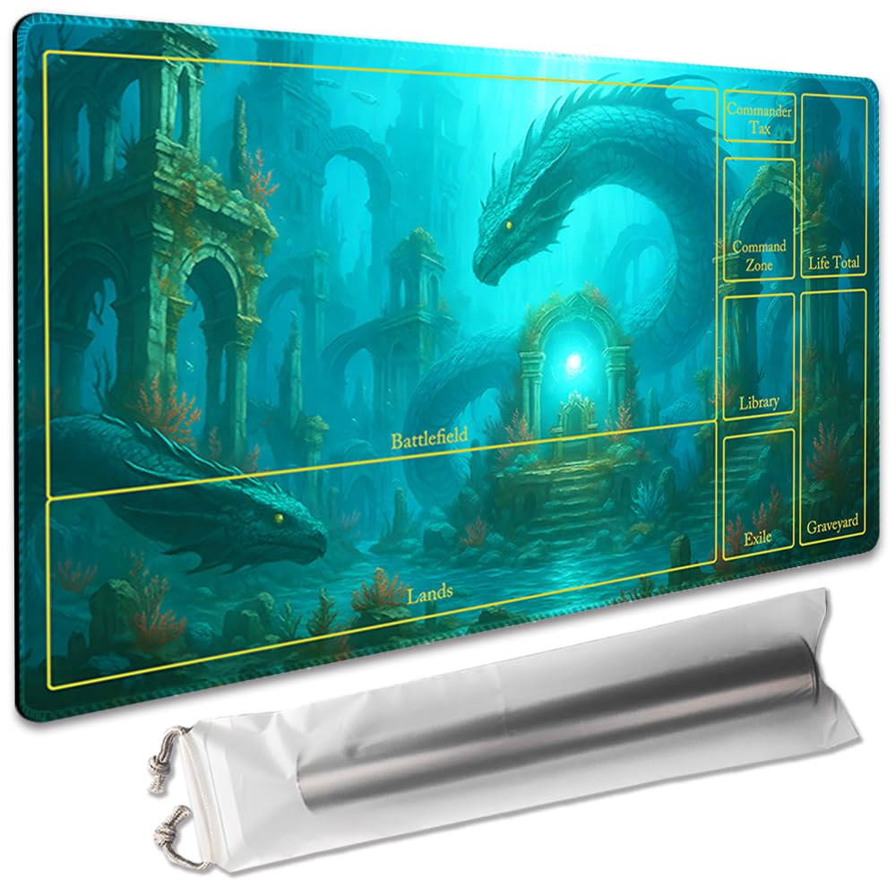 Board Game 14x24in MTG Playmat Compatible for OCG CCG RPG TCG Playmats (Zone- Guards The Throne) — image 1