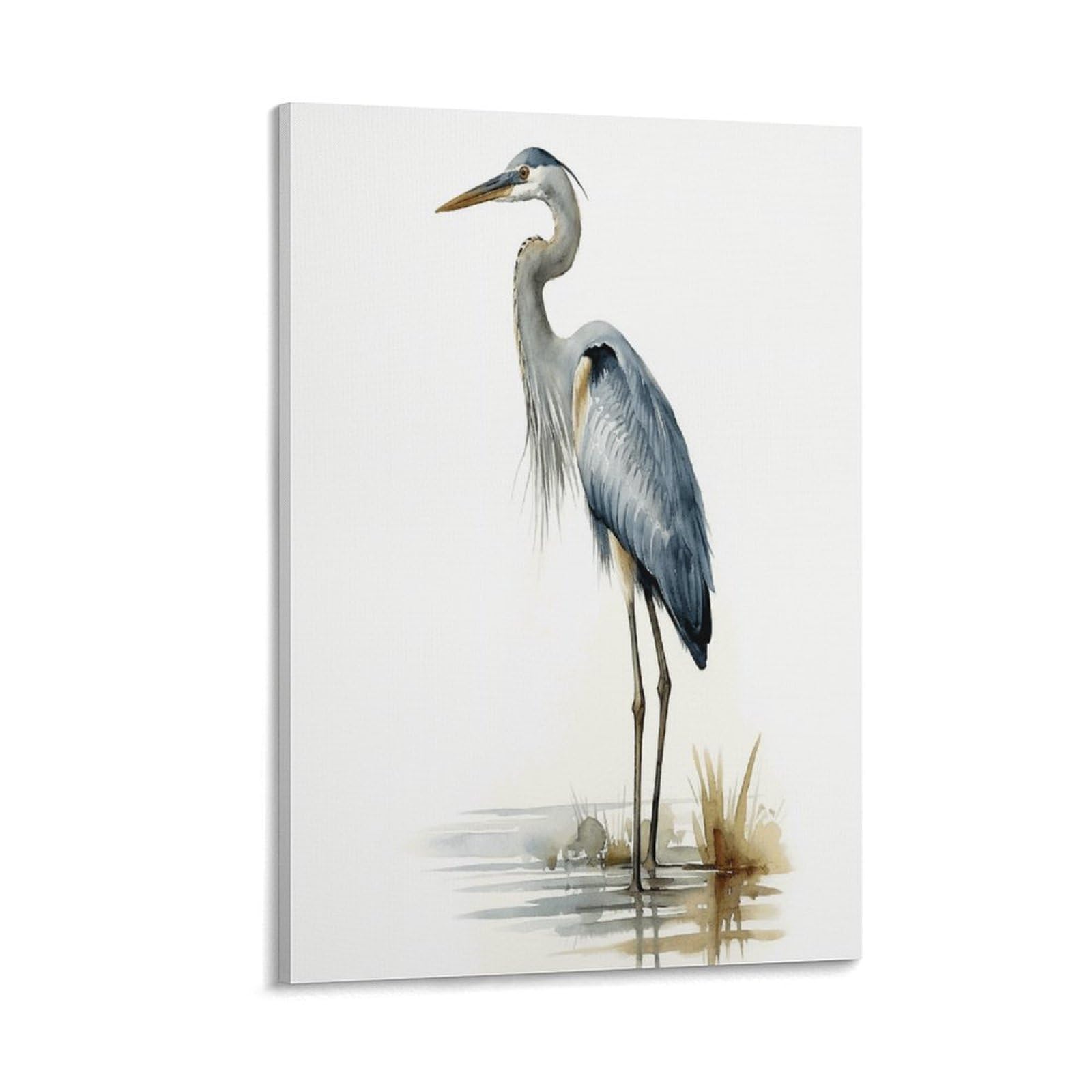 VstaDank Long-beaked Heron Canvas Wall Art on Canvas Prints Artwork Exquisite Decor Artwork Hang Wall Picture Hangable Decor Painting Picture Printed Poster Art for Home Decor 20x30inch(50x75cm)