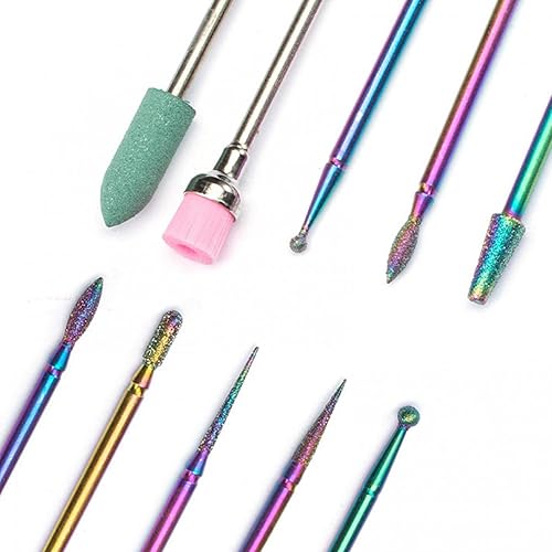 Miniatura 3 de 10 brocas de uñas, cabezal de pulido de acero de tungsteno para máquina de manicura, herramientas de manicura de uñas de gel acrílico para el hogar