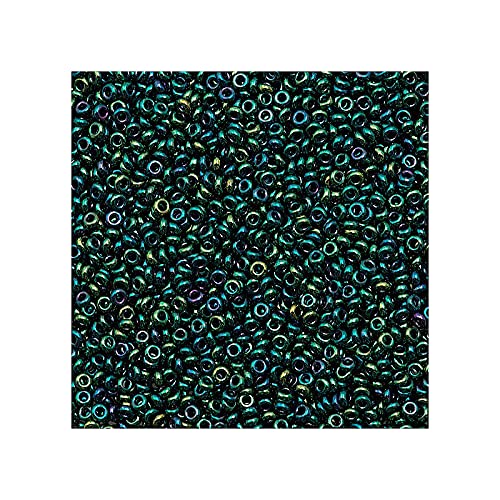 5 g TOHO Demi Round Spacer Seed Beads Rocailles, Size 8/0, Higher Metallic June Bug (# 506), Japan, Glass — image 1