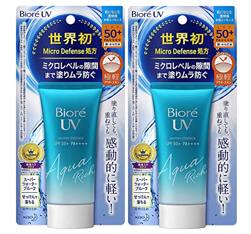 Biore UV Aqua Rich Watery Essence SPF50+/PA+++(Pack van 2)