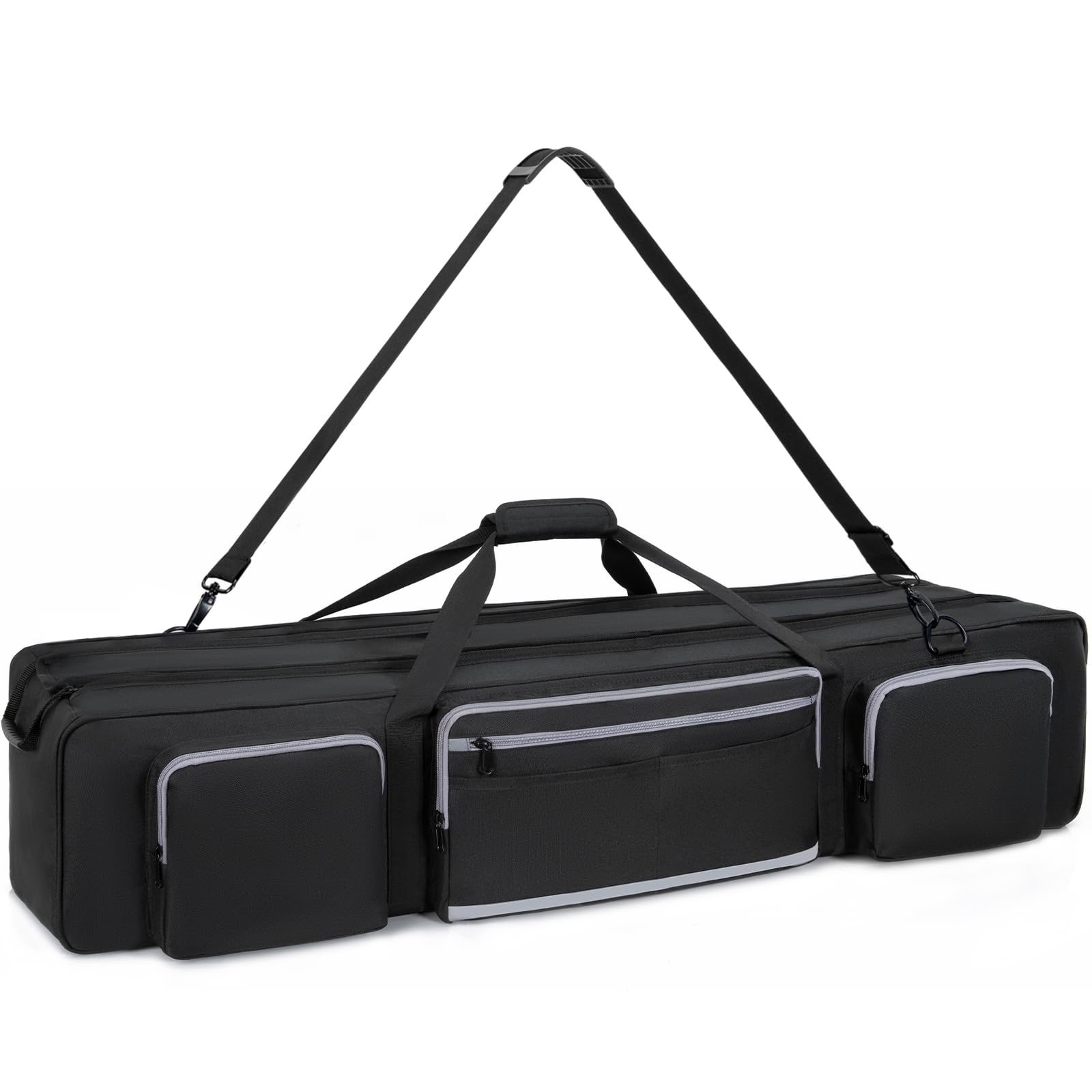 OUUTMEE 103CM Sac de Transport pour Trépied avec Bandoulière et Poignée, Étui pour Trépieds avec Séparateurs Amovibles, Housse pour Trépieds, Monopods et Accessoires (Noir)