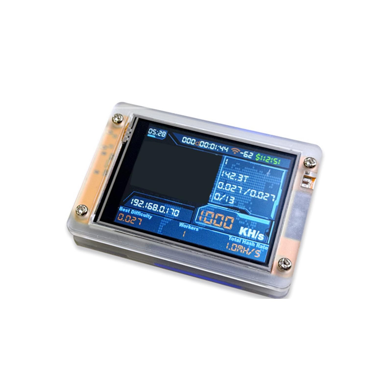 2.8 "Display LCD 1000kh/s Lotteria Minatore Minatore Minatore Macchina per Home Office Accessori Lotteria Minatore
