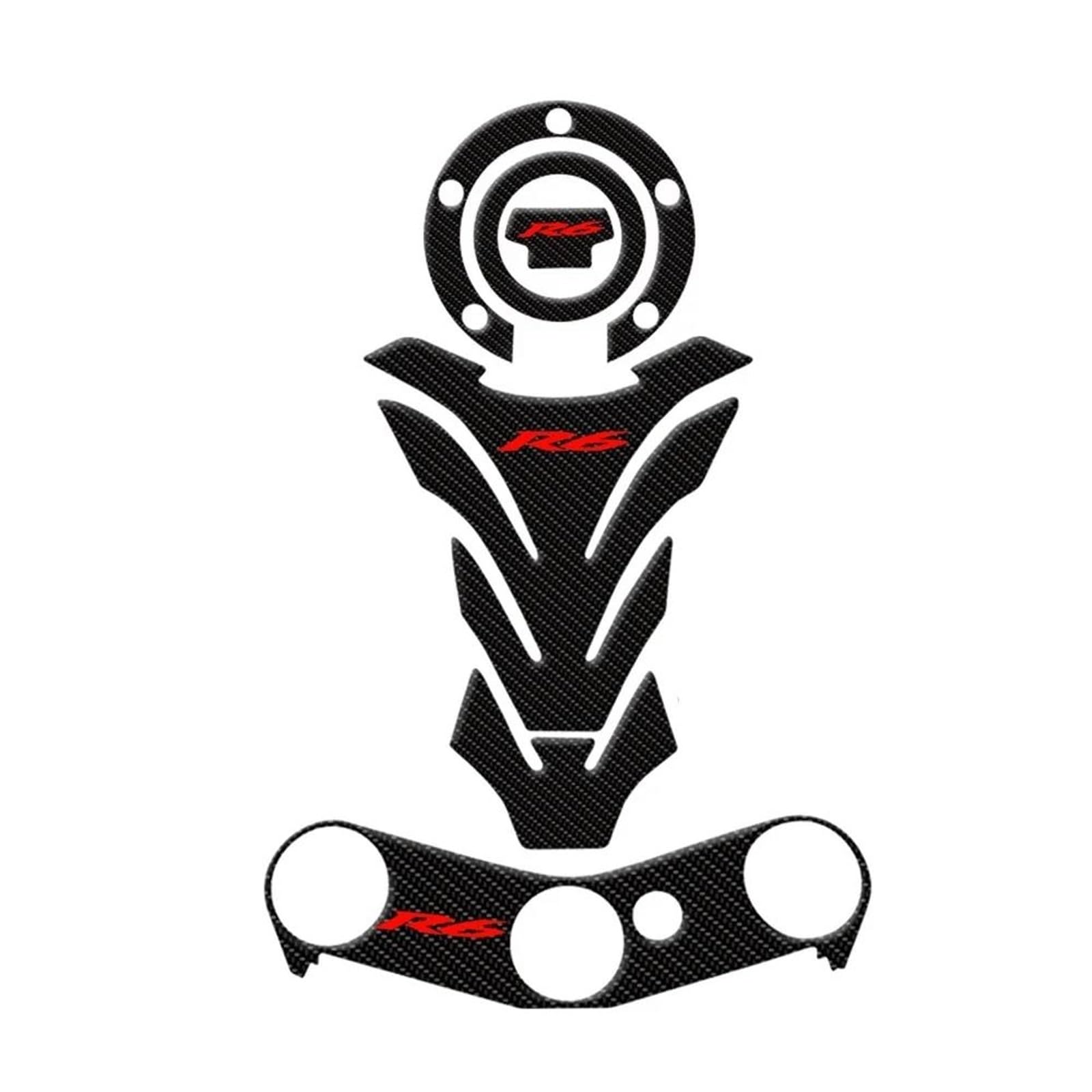 Motorcycle Tank Pad Sticker Decals Protector Accessories for Yamaha YZF R6 YZFR6 2006 2007 2008 2009-2017 Accessories(Color18)