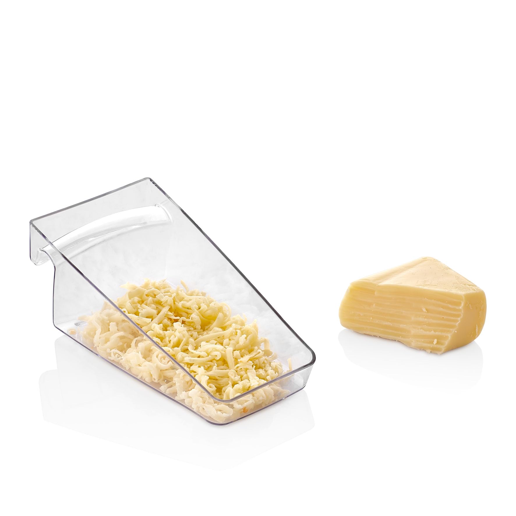 Rallador de queso con contenedor, rallador de acero inoxidable con ralladores extraíbles de 2 lados para triturar fino y grueso, ideal para queso, verduras, ajo y jengibre, rallador negro y caja