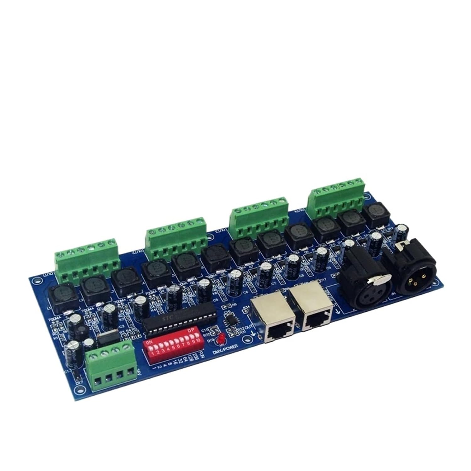 DMX512 decoder Constant Current dimming RGB LED Controller WS-DMX-HLB-12CH 350MA 700MA(HLB-12CH-700MA)