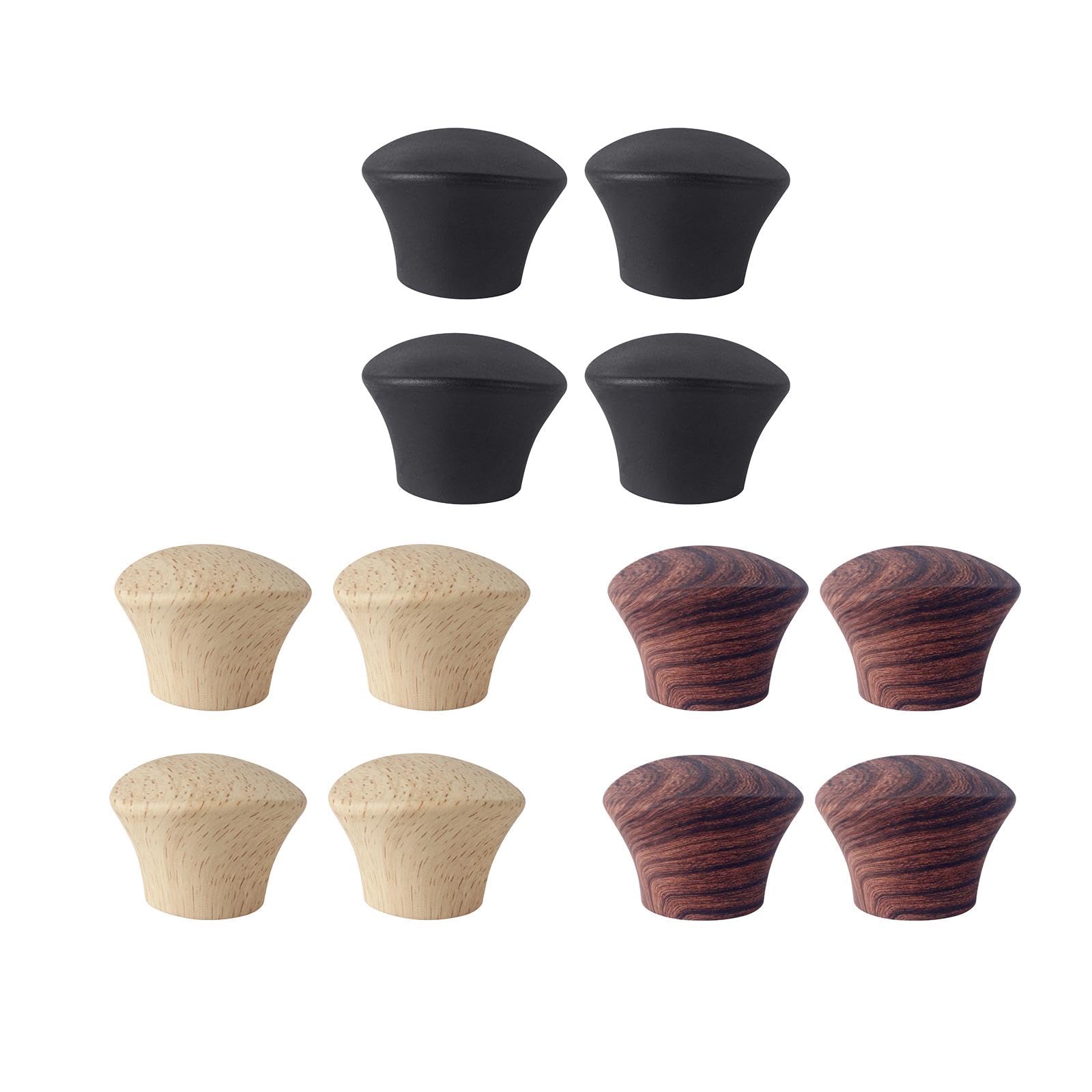 4Pcs Pot Lid Knob Heat Resistant with Screw for Frying Pan Oil Pots Stockpot Black-image-45
