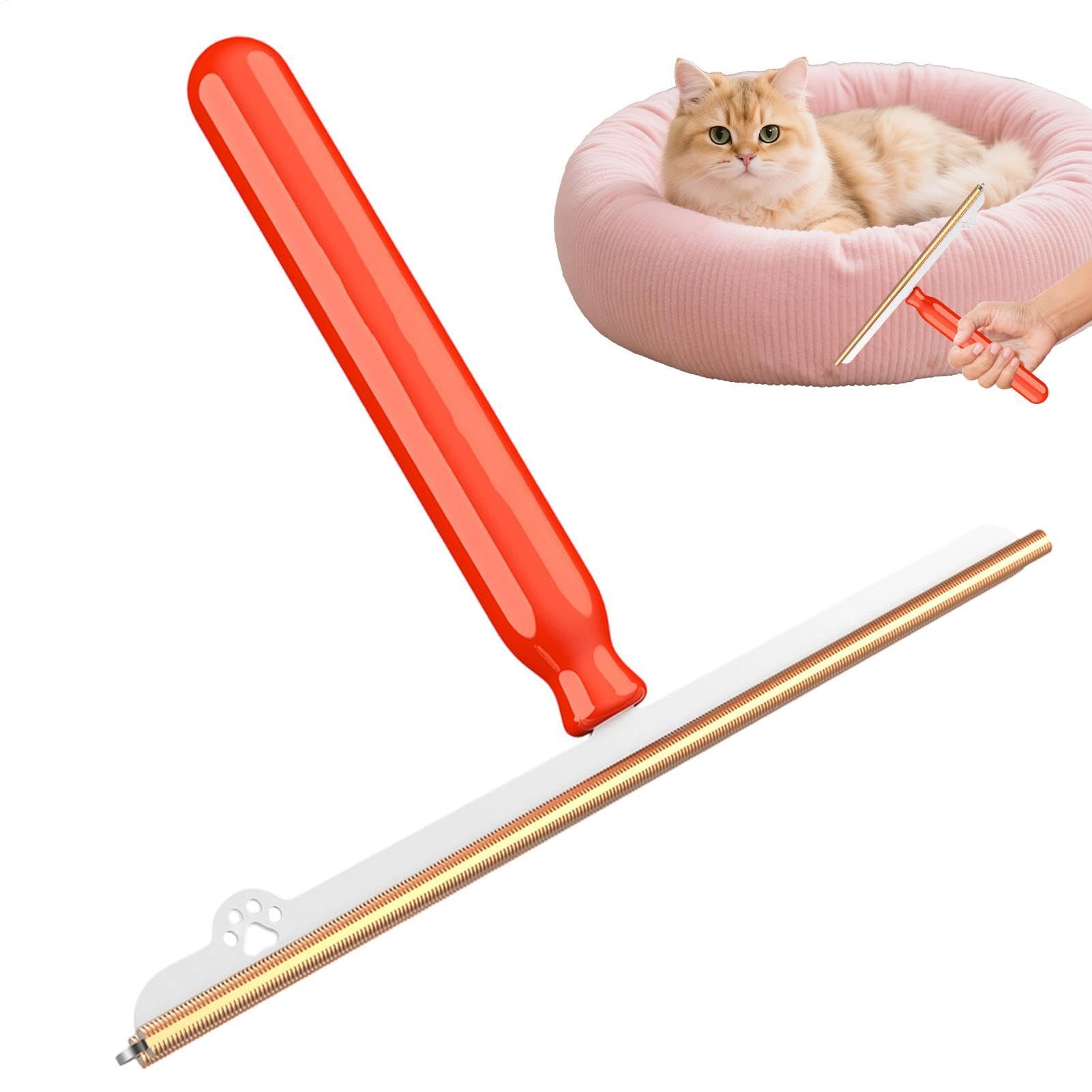 Dog Hair Remover Long Handle Reusable Lint Cleaning Tool | Dog Carpet Rake Scraper for Home Apartment Dorm Furniture Floor Rug Bed