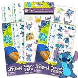Disney Stitch Party Favors Set for Kids - Lilo and Stitch Party Supplies Bundle with 50 Stitch Temporary Tattoos and 72 Stitch Stickers (Disney Party Supplies)