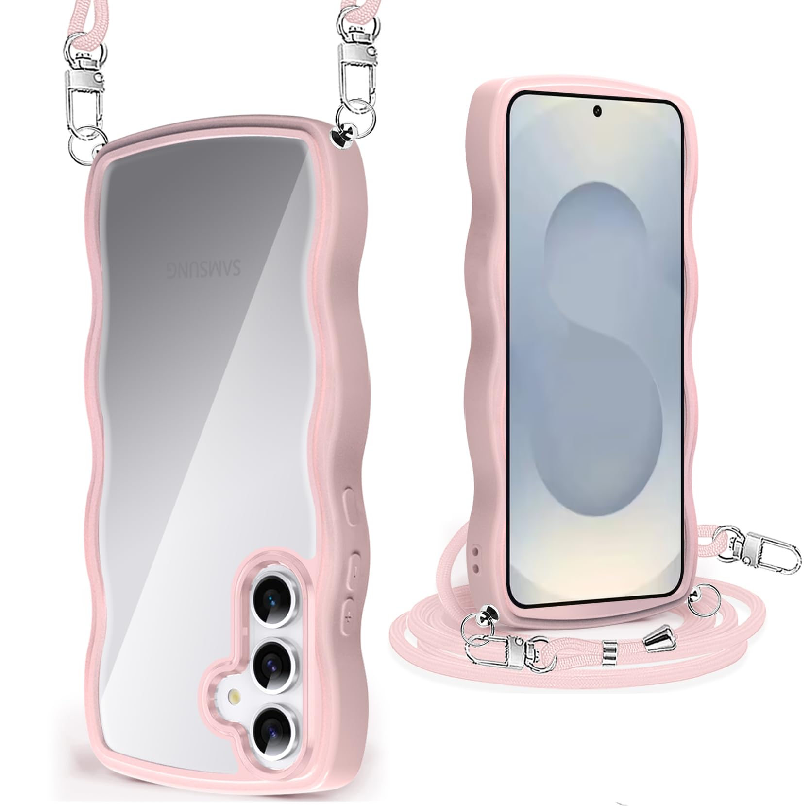 Samsung Galaxy S25 アイシーブルー 本体（ピンクカバー付き） Amazon.co.jp: Galaxy S25 ケース クリア ショルダー SC-51F カバー