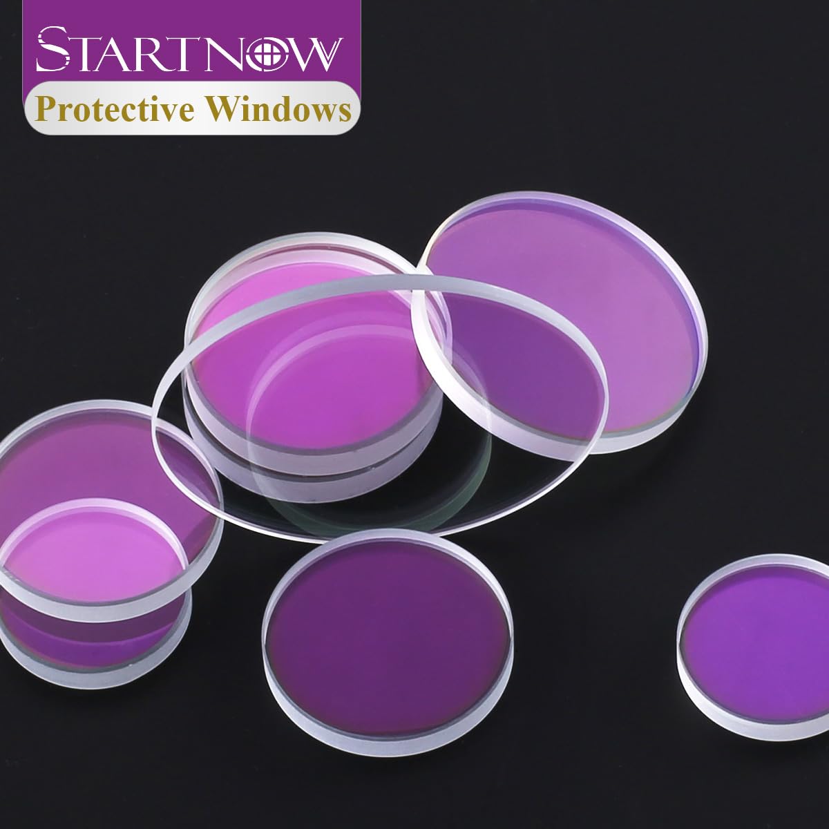 Startnow Protezione laser per finestra, corpo in silice fusa dia.30x3 30x5mm 34x5 8KW lente per WSX 1064nm HSG fibra Penta Laser Cutting Head Protective Lens (30 x 2 mm, 10 pezzi)