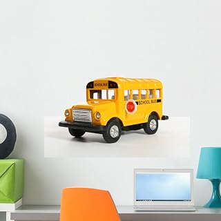 Wallmonkeys FOT-3364021-24 WM345831 Toy School Bus Peel and Stick Wall Decals, 24" W x 16" H-Medium