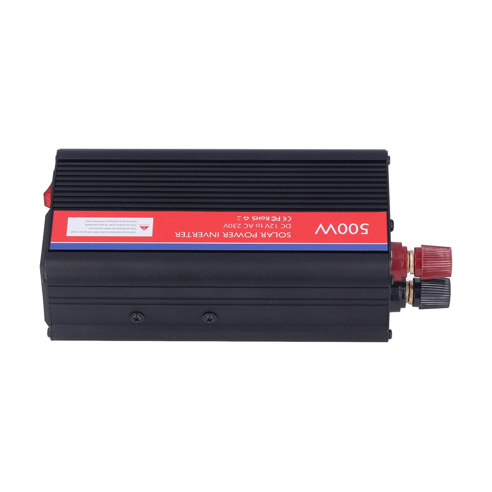 Przetwornica Napięcia Przetwornica Prądu Stałego na Prąd Zmienny ze Stopu Aluminium 12 V DC na 230 V AC 500 W z 80% wydajnością Zabezpieczenie Przed Przeciążeniem Kompaktowa Konstrukcja Do