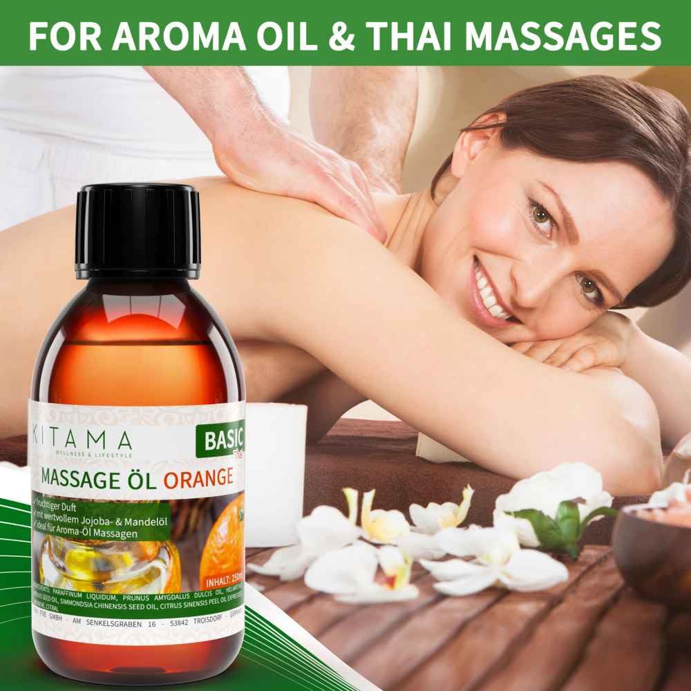 Kitama Aromatyczny olejek do masażu I pielęgnujący olejek do ciała przeciwko napięciom I olejek aromatyczny do masażu, masażu tajskiego i spa 5000ml