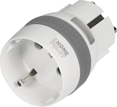 HOMEPILOT Zwischenstecker smart, kompakt & rund, Smart Home Steckdose bis 1.800W, DuoFern Funk Repeater, programmierbar (App, Timer, Alexa kompatibel via Gateway premium), 230V, Weiß