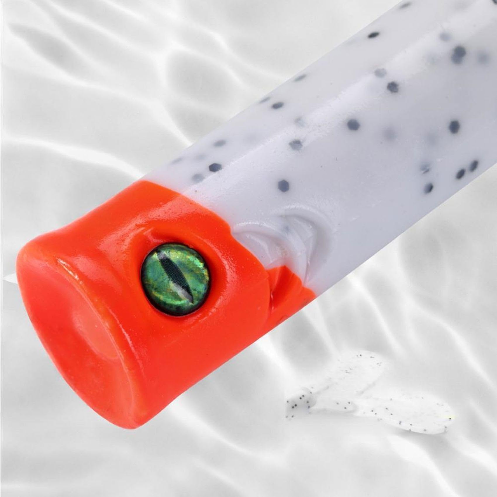 Señuelo de pesca flexible para pesca de lucio, perca y lucioperca, señuelo cilíndrico con enrollada para pesca al aire libre.