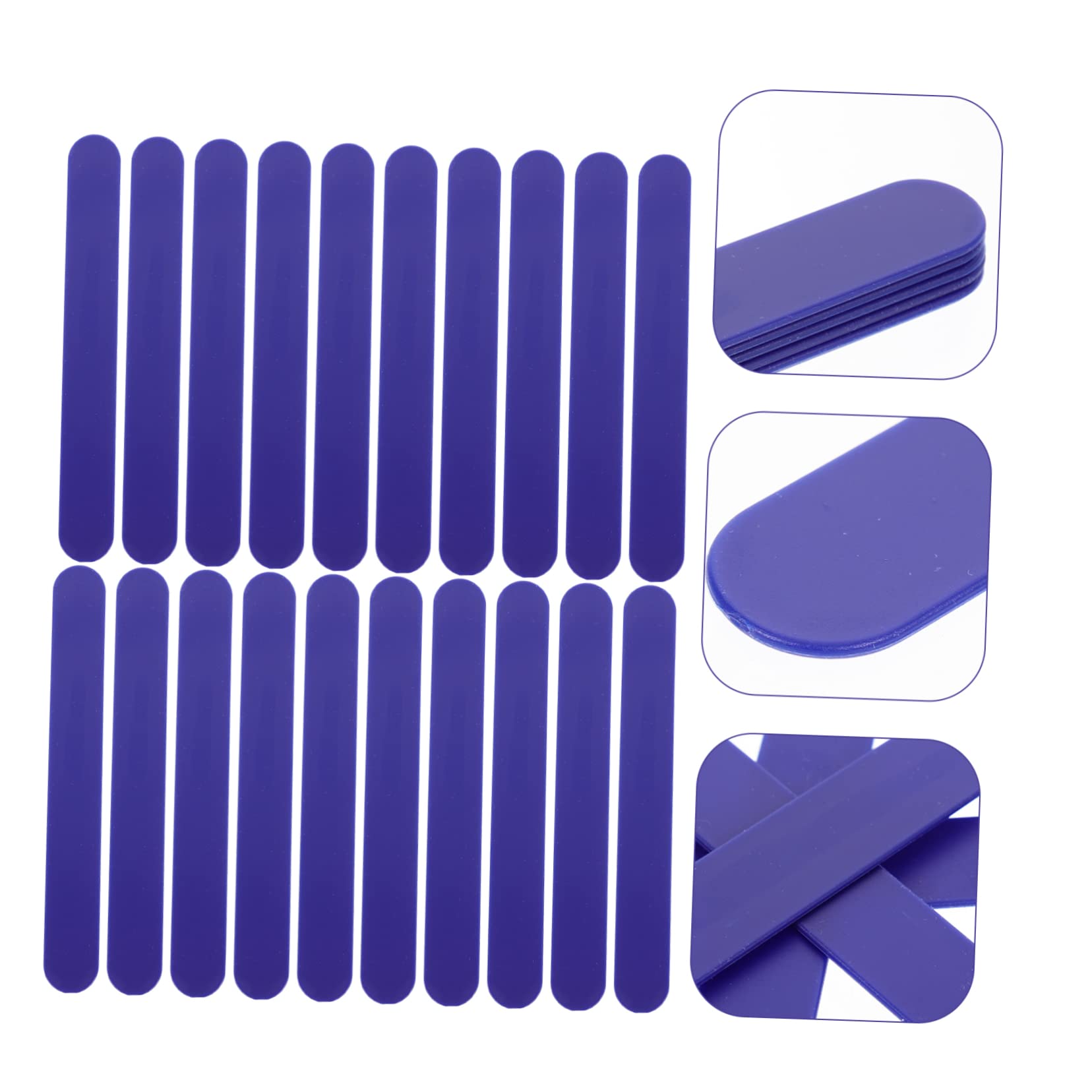 125 pièces spatule PP abaisseurs en Plastique remuer bâtons en Bois bâtons de Cire Lames bâton résine Artisanat dépresseurs dentaires Dispositif inférieur Majeur(Dark Bluex5pcs)