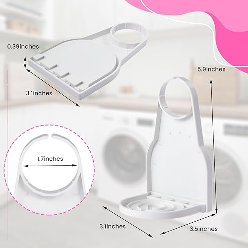 Miniatura 4 de Paquete de 2 colectores/portavasos de detergente líquido para lavandería, se adapta a la mayoría de botellas de tamaño económico, no más fugas ni