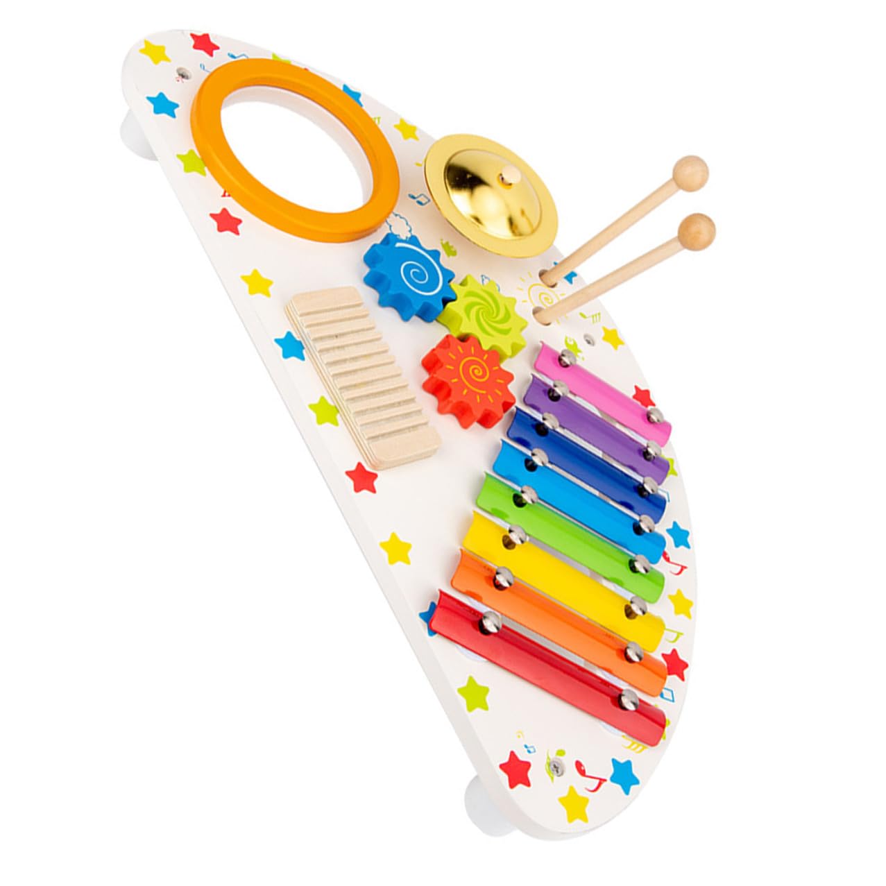Set di Strumenti Musicali in Legno per Ragazzo Ragazza Xilofono e Percussioni per Divertimento e Apprendimento Musicale