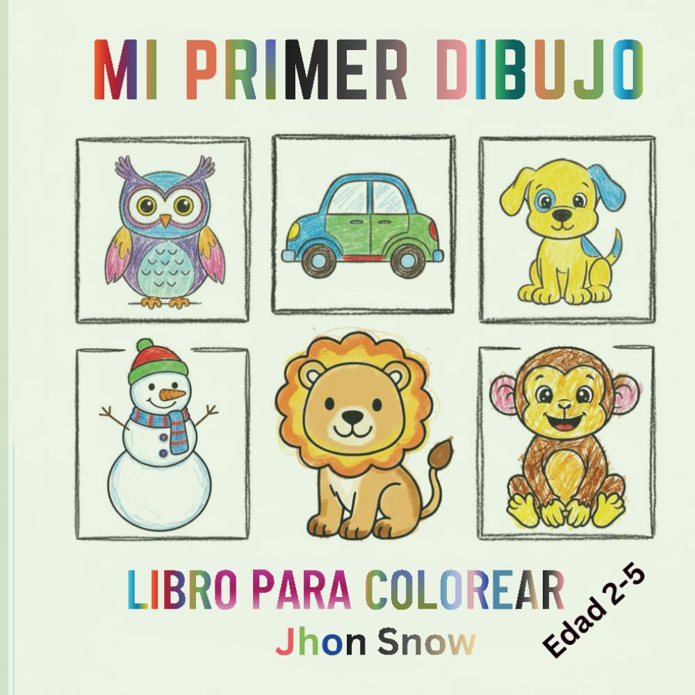 Mi primer dibujo: Libro para colorear, edad de 2 - 5 años