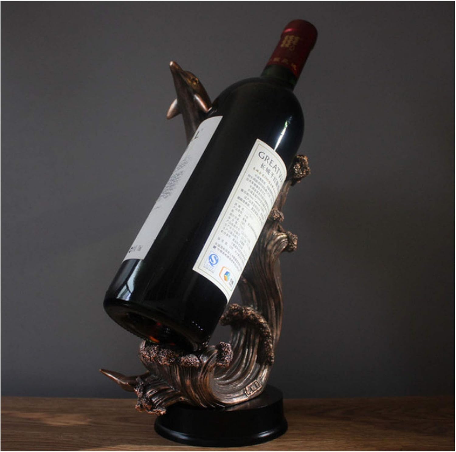 Bottles Holder Tabletop Resin Wine Racks for 1 Bottles Tabletop Decorating Wine Shelf Wine Related Gifts for a Mom