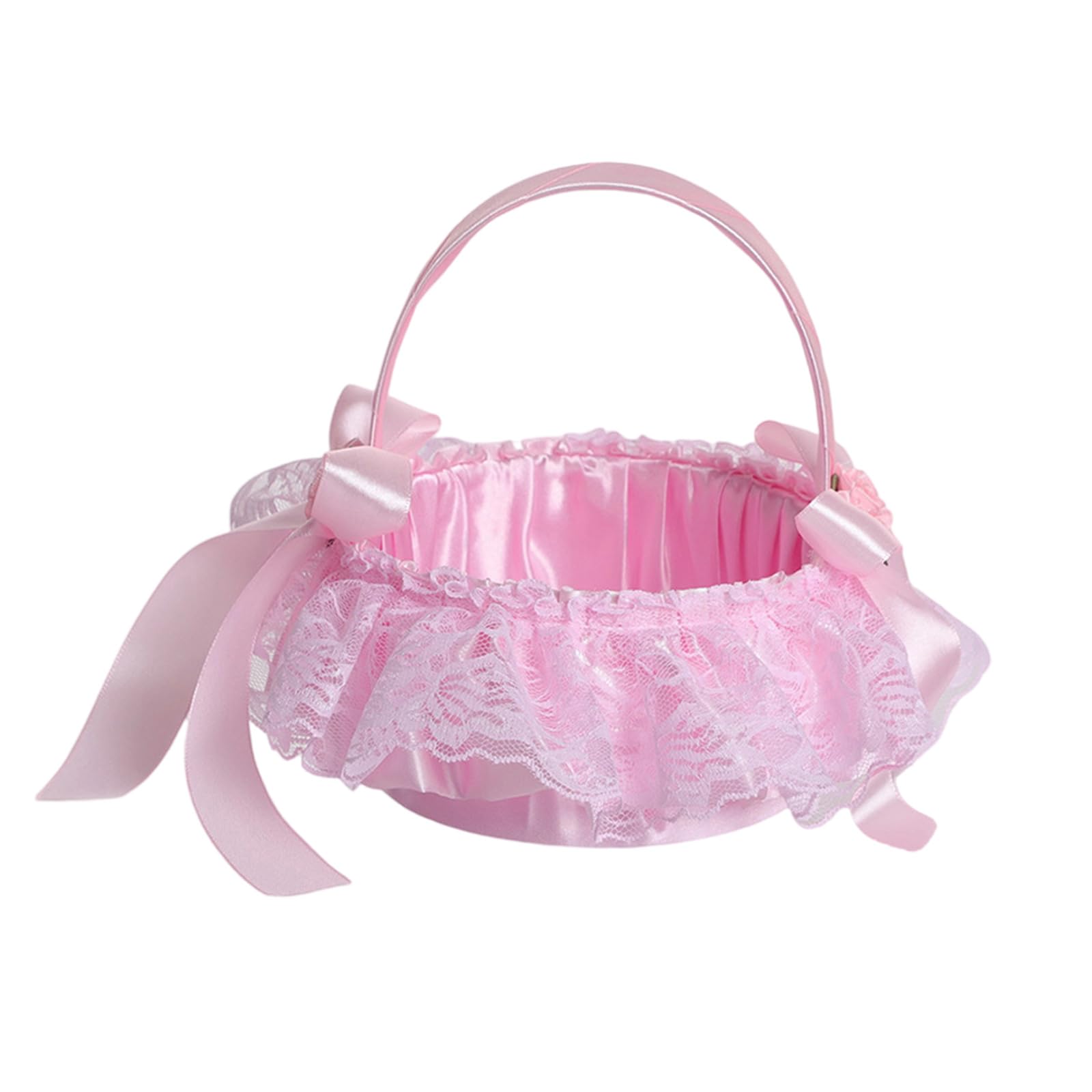 Jazuaiao Functional Handheld Floral Arrangement Basket with Reinforced Handle Bridal Bouquets Holders for Event Celebration Bridal Bouquets Holders