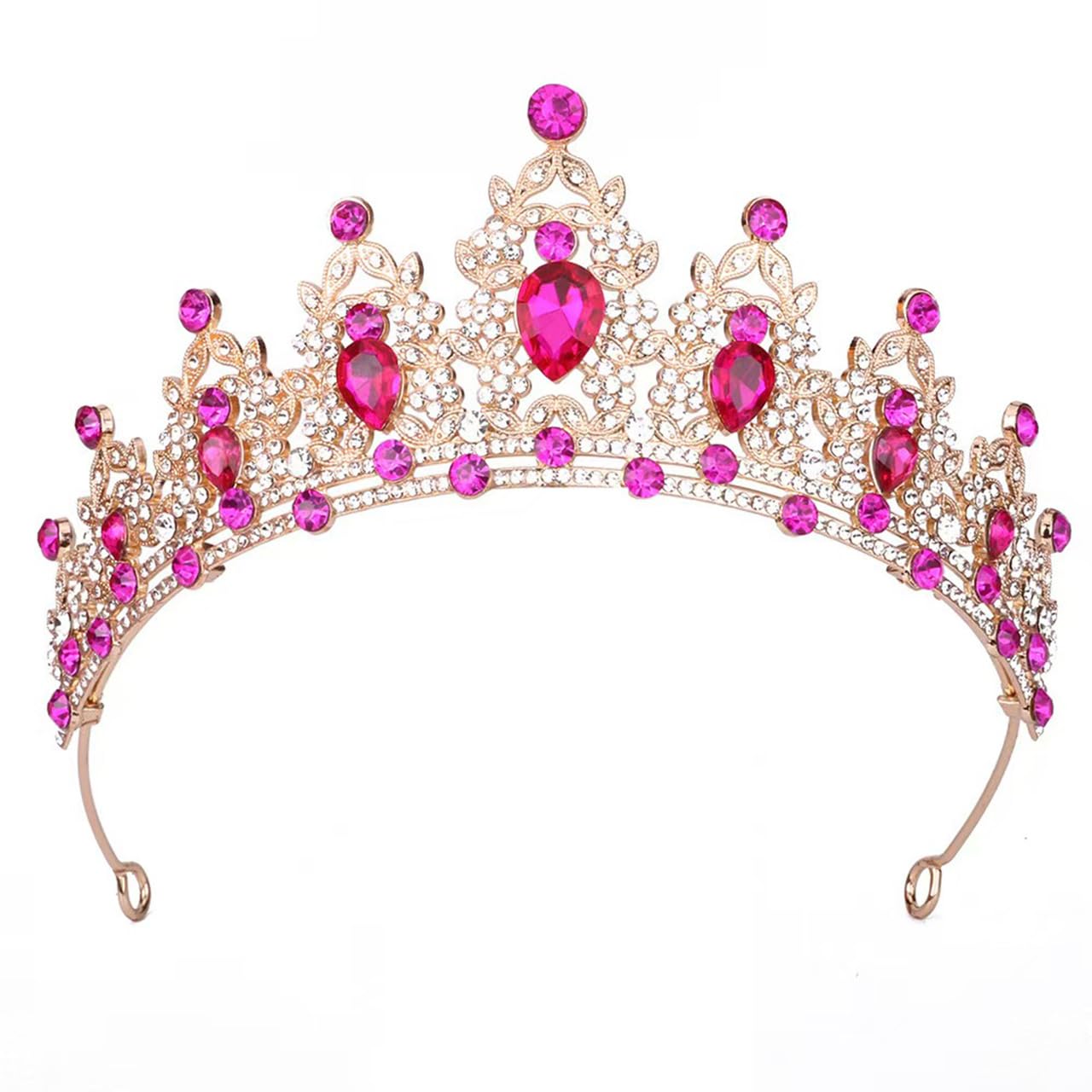 New women crown tiara Bridal Bridesmaid crystal headpiece birthday