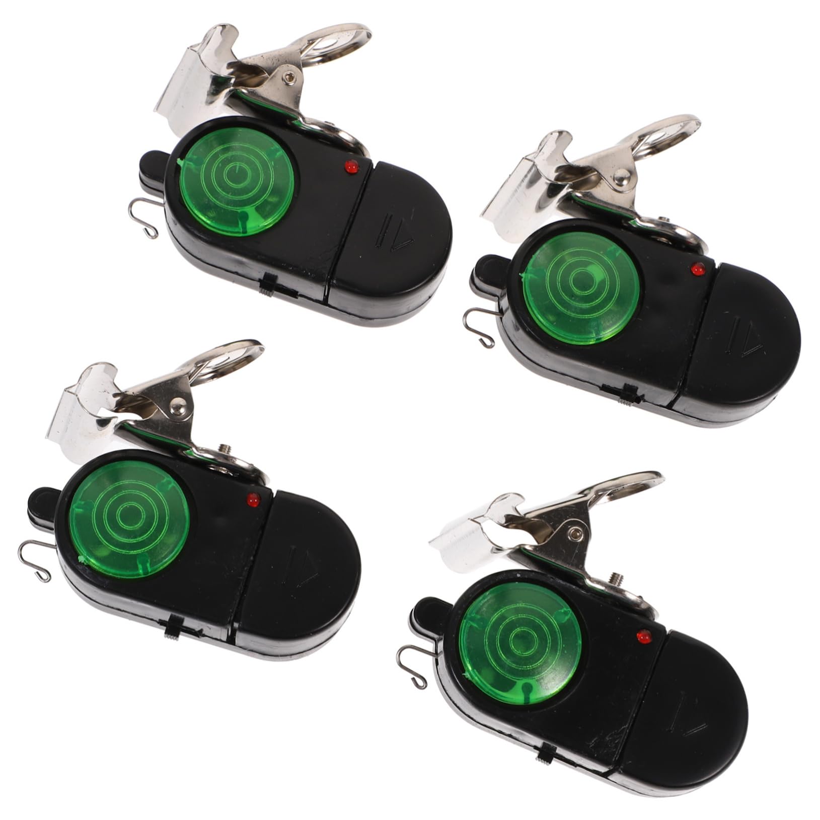 OSOLADY 4pcs Fishing Alarm Bells Motion Activated Bite Indicator High Sensitivity Carp Fishing Rod Alarms Random Style
