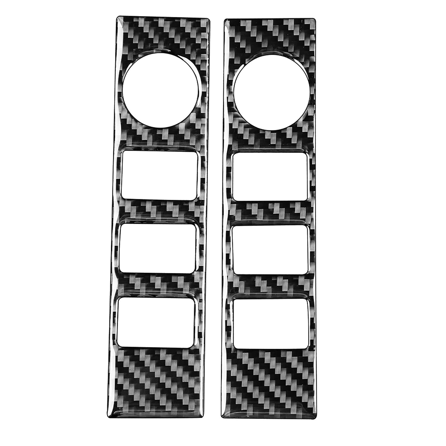 HIGH FLYING 2014-2021 for Toyota Tundra Crewmax, Double Cab Car Interior Audio Volume Switch Decal Stickers Real Carbon Fiber 2pcs (NOT Fit Platinum, TRD Pro)