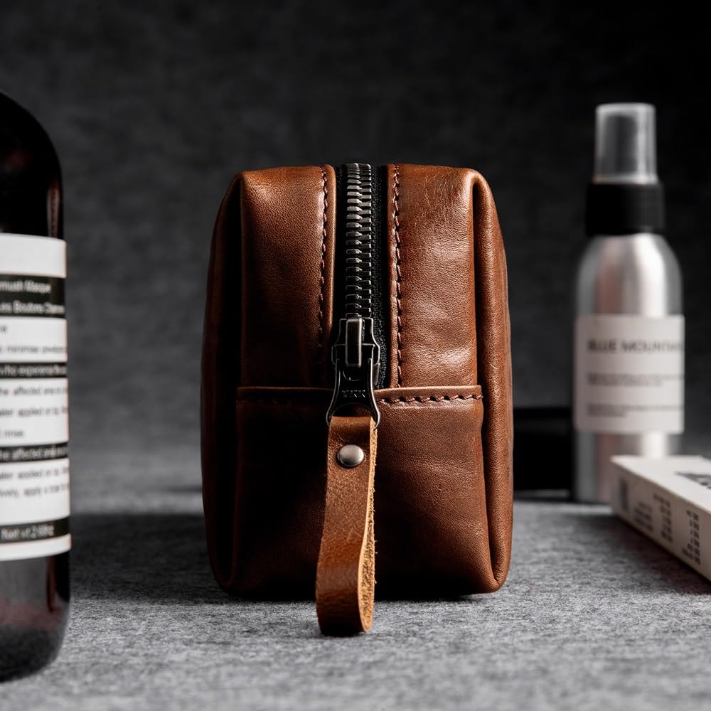Neceser for Hombres y Mujeres, Bolsa de Viaje for Hombre, Estuche Organizador de artículos de tocador for Aseo, Kit de Afeitado Dopp Essentials de Viaje(Black)