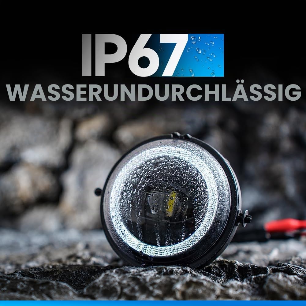 LED Nebelscheinwerfer DRL Tagfahrlicht kompatibel mit Mini Cooper R55 R56 R57 R58 R59 R60 R61 LED Halo Ring Fahrlicht DLR Licht E4 geprüft 2ST
