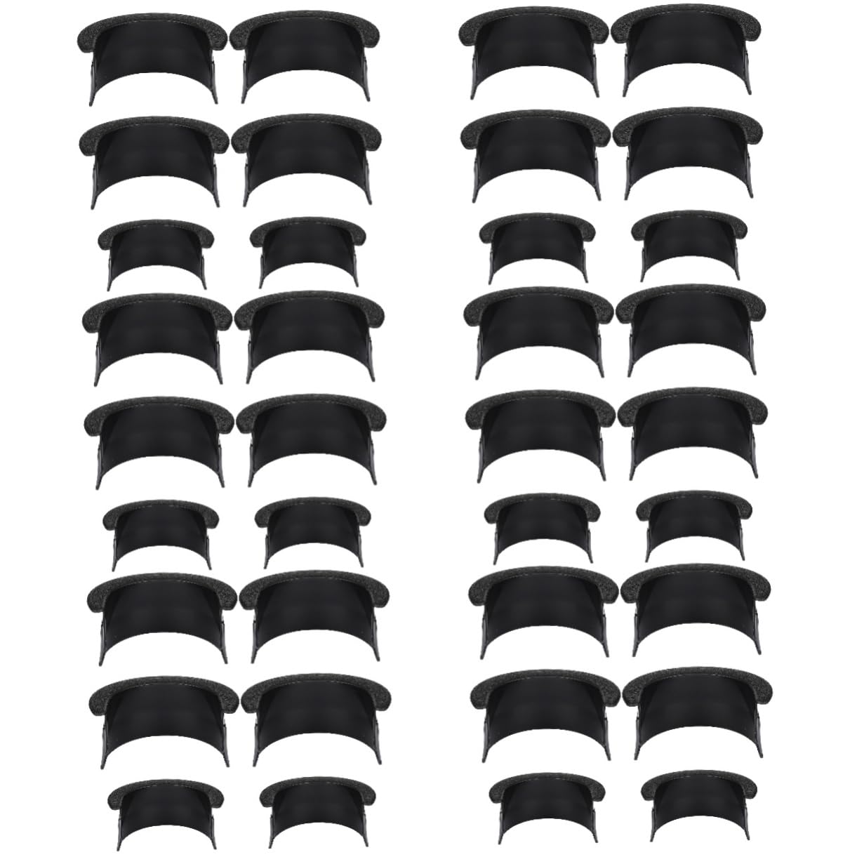 INOOMP 6 Set di Rivestimenti per Tavoli da Biliardo Copertura Completa Nera per Mobile 6 Pezzi*6
