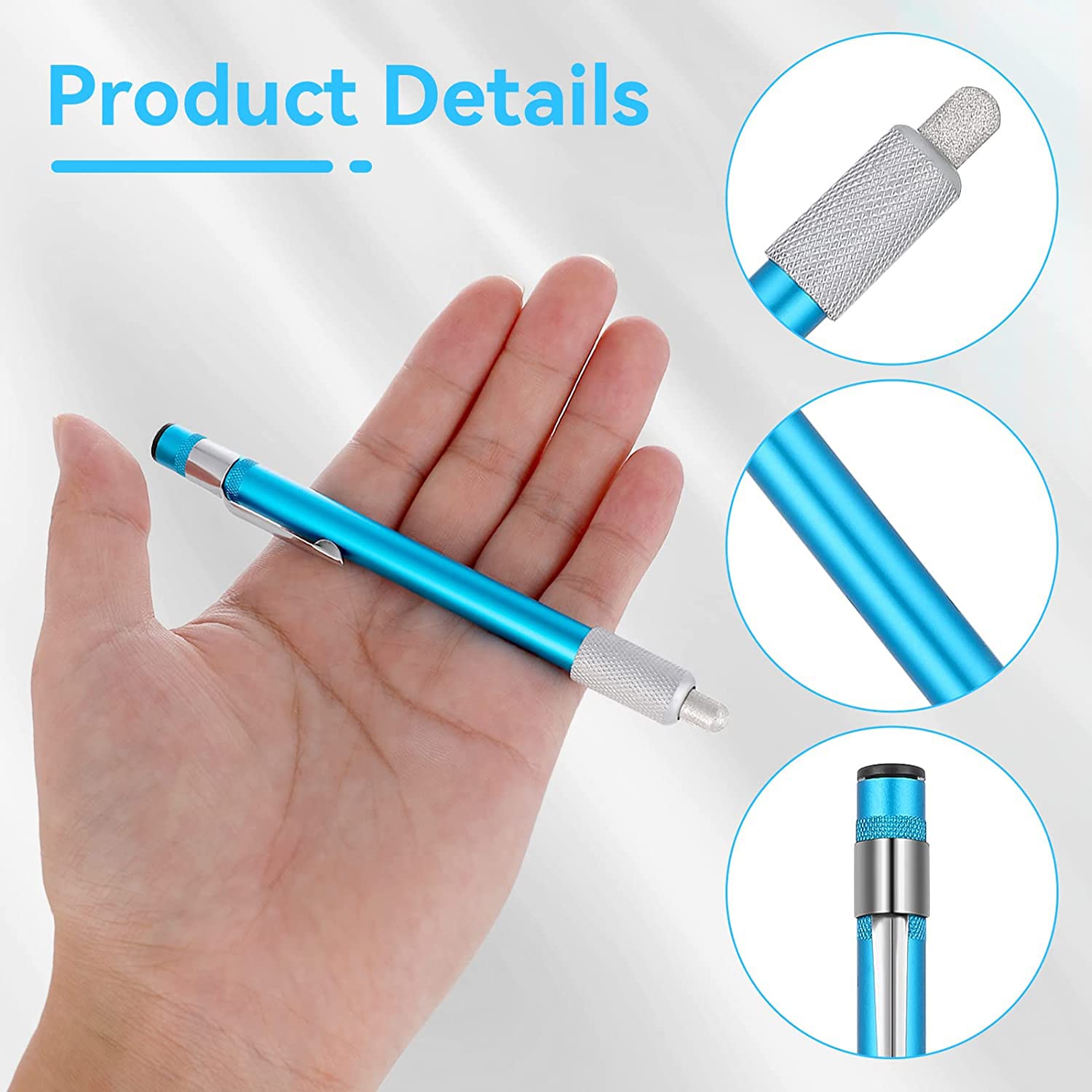 Varilla de afilador de acero portátil de 2 piezas, afilador de cuchillos retráctil de diamante dentado, varilla de afilado de acero, multiuso para campamento/cocina 4