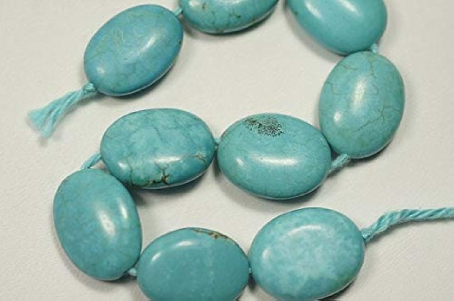 Magnésite naturelle perle ovale 18x14mm pour réparer et créer des bijoux