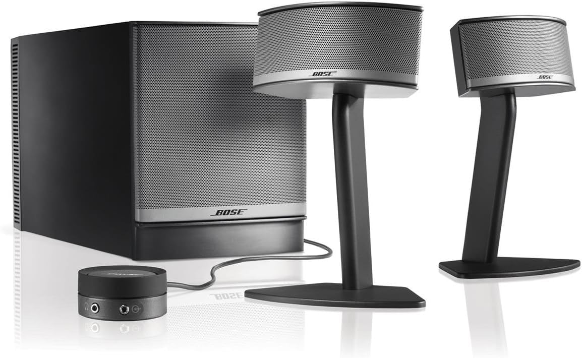 Bose Companion 5 Multimedia Speaker System – Graphite/Silver (Renewed)