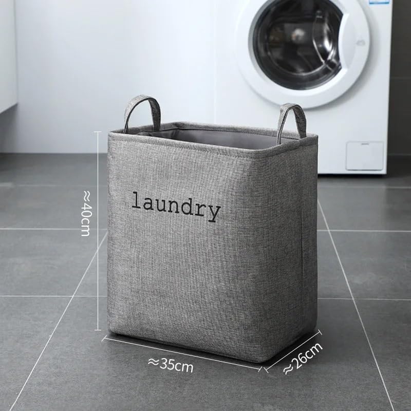 Panier à linge pliable pratique et portable - Parfait for ranger les vêtements sales et plus encore(Blue,25x35x40cm)